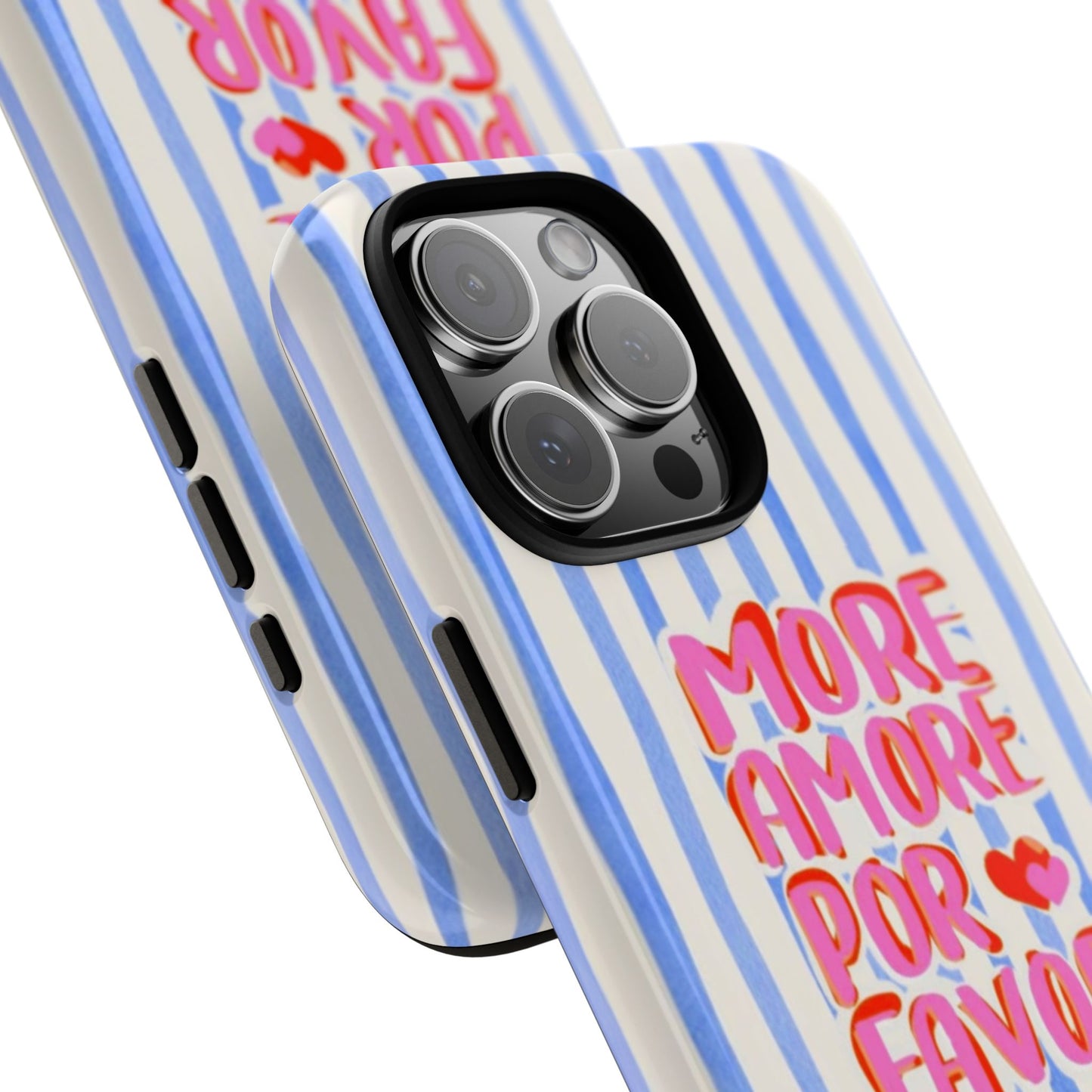 More Amore Por Favor Striped Phone Case