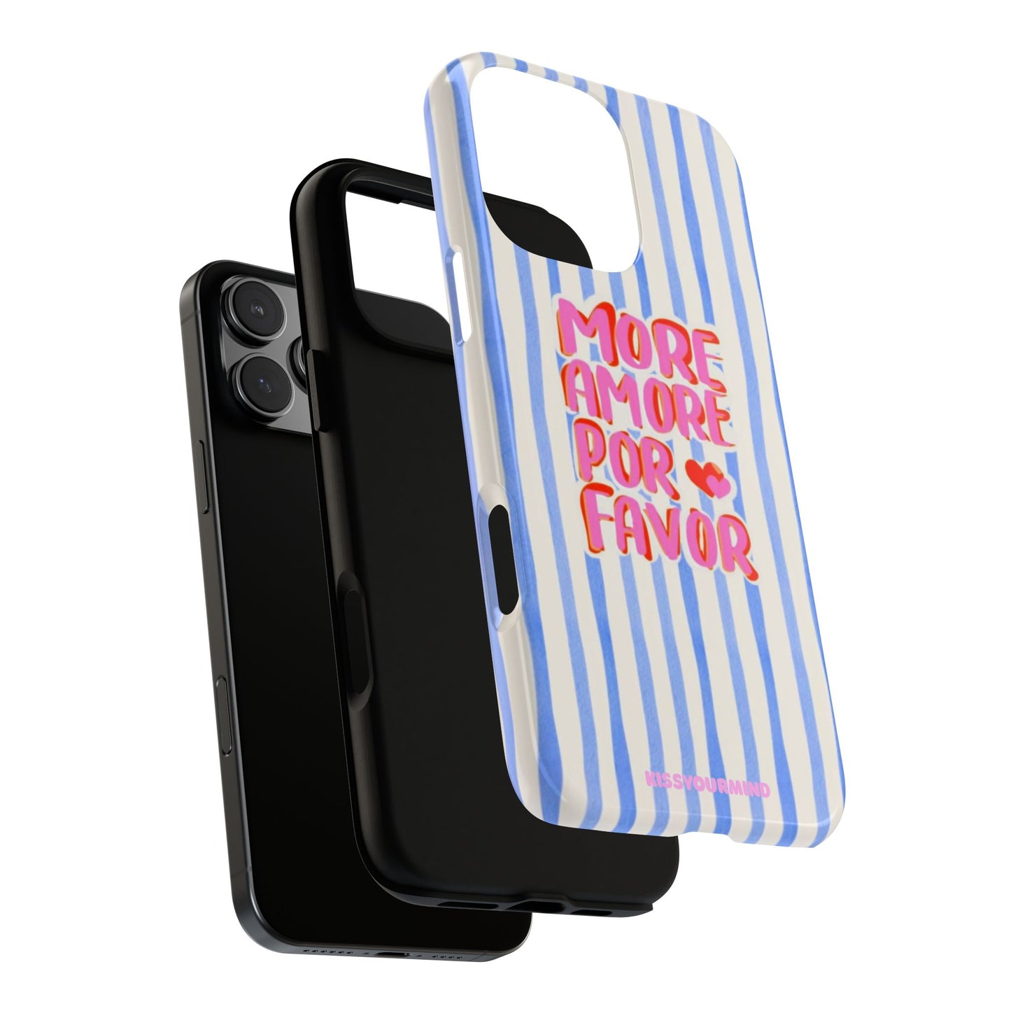 More Amore Por Favor Striped Phone Case